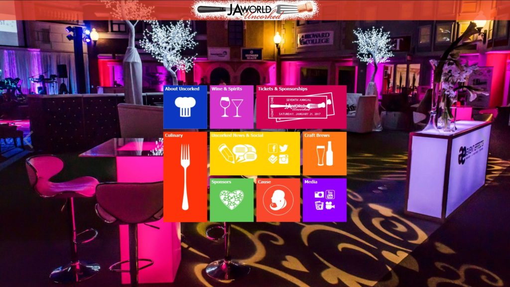 Image of the JA World Uncorked website